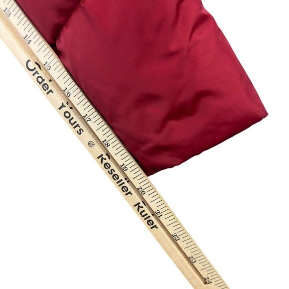 Guess Puffer Down Filled  Jacket Womens M Red Quilted Insulated Double Zip - Picture 8 of 10